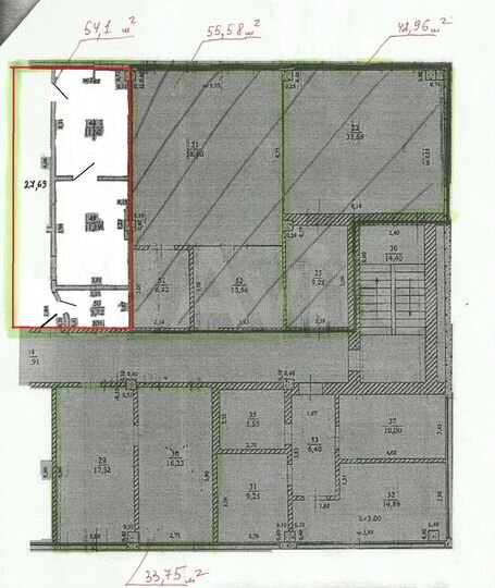Офисное помещение, 54.1 м²