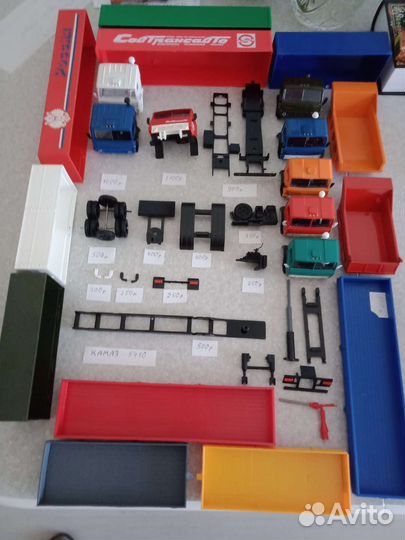 Запчасти камаз м. 1/43 новые и Волга