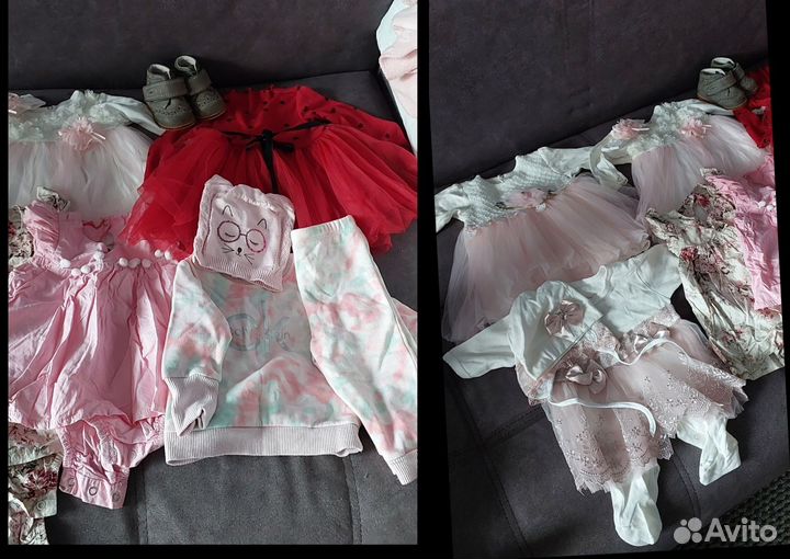 Вещи пакетом на девочку от 0 до 6 месяцев