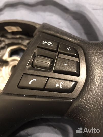 Кожанный руль bmw f30, f20 с поушкой