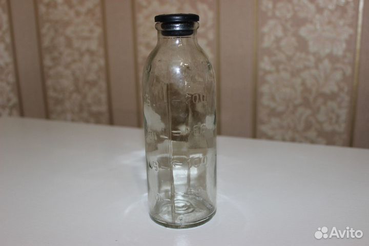 Бутылочка медицинская с резиновой пробкой