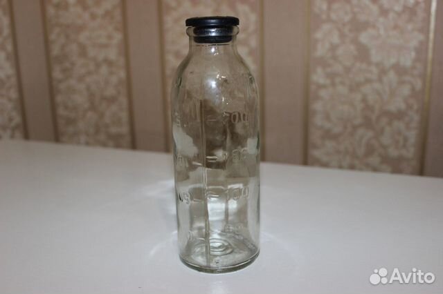 Бутылочка медицинская с резиновой пробкой