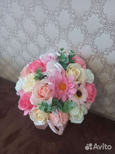 Букеты из мыла на 8 марта