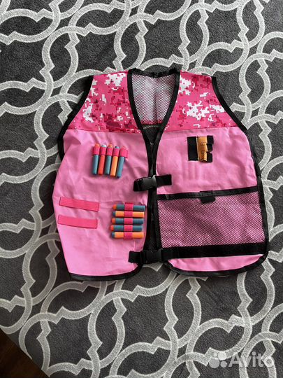 Жилет nerf для девочки