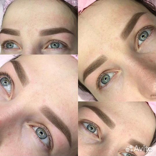 Татуаж, пудровое напыление, растушевка