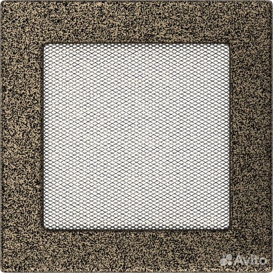 Решетка 17/17 (152 мм х 152 мм), черная золото