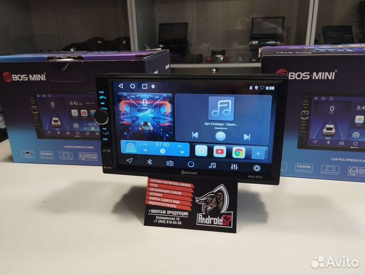 Магнитола android Bos Mini 2/32 Гб новая 2din
