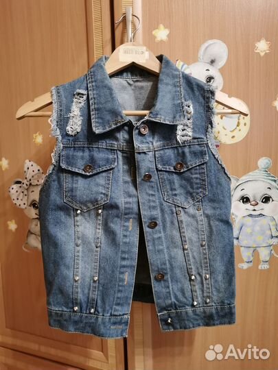 Жилетка джинсовая 42-44