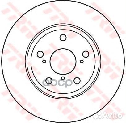Тормозной диск передний DF4939S TRW