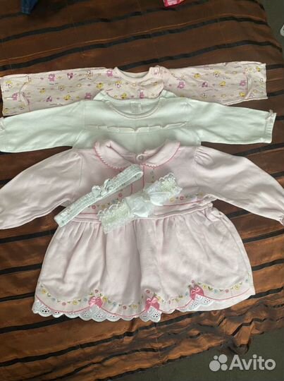 Пакет вещей на девочку 0-6 мес