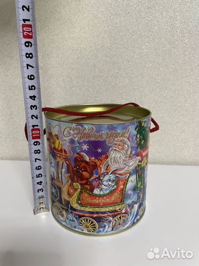 Тубус новогодний для конфет