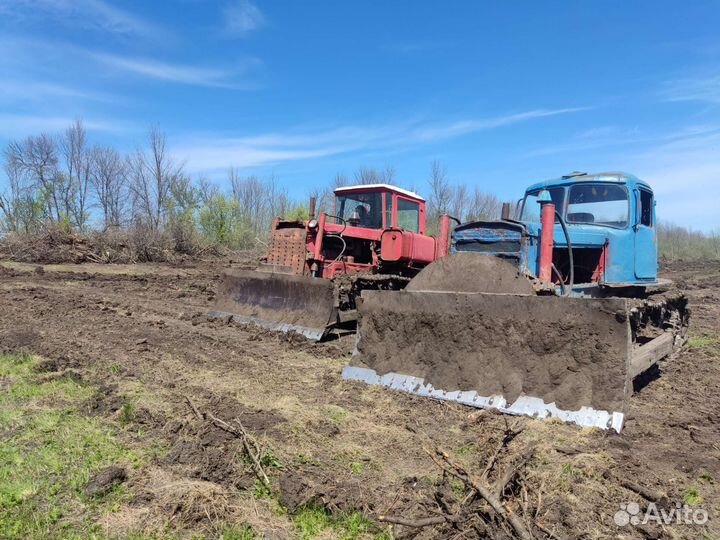 Услуги гусеничного бульдозера