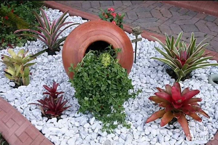 Щебень мраморный белый фр 5-20