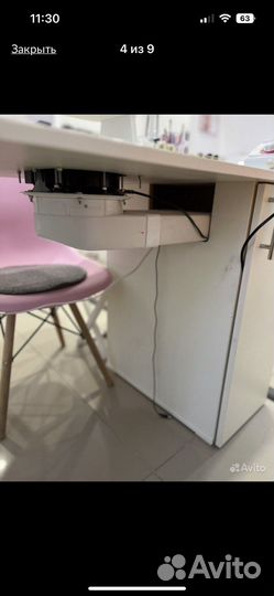 Встраиваемый пылесос для маникюра emil