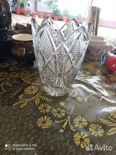 Две хрустальные тюльпаны