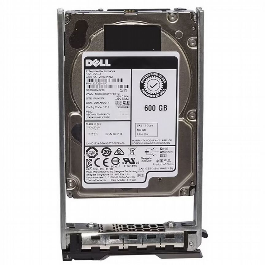 [D1F14] Жесткий Диск Dell 600gb Sas 2,5" D1f14