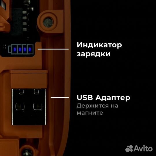 Прозрачная безпроводная мышь