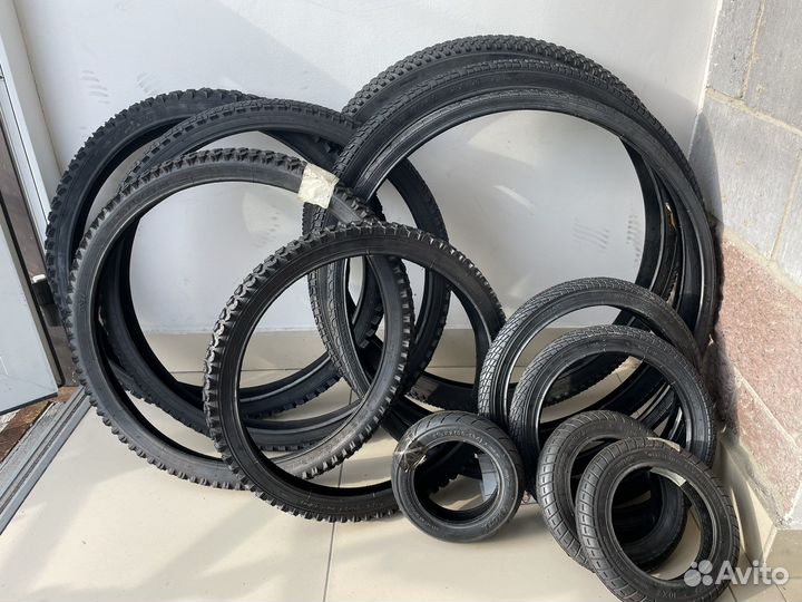 Покрышки для велосипедов, самокатов, колясок