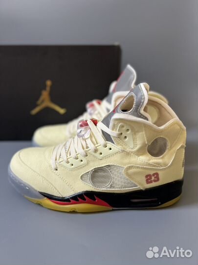 Nike air jordan 5 retro off white