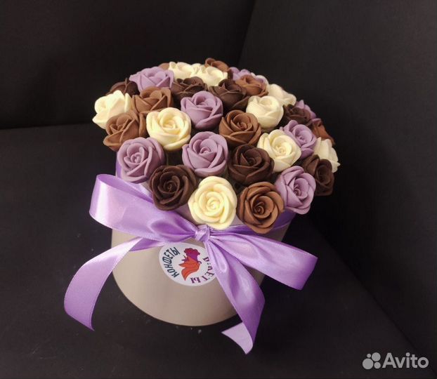 Шоколадные Розы - 37 шт в Коробке