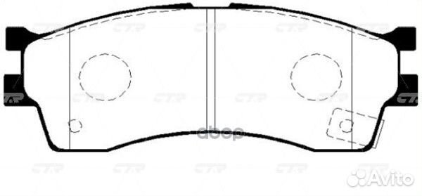 Колодки тормозные перед KIA RIO 00-05 GK0515 CTR