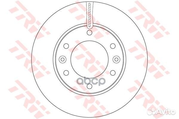 Диск тормозной перед DF6446 TRW