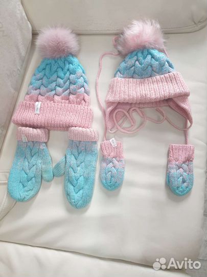 Комплект шапка, шарф