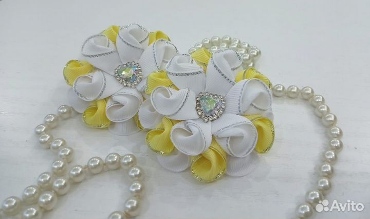 Банты, заколки. Ручная работа