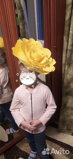 Ободок с огромной розой (цвет можно любой)