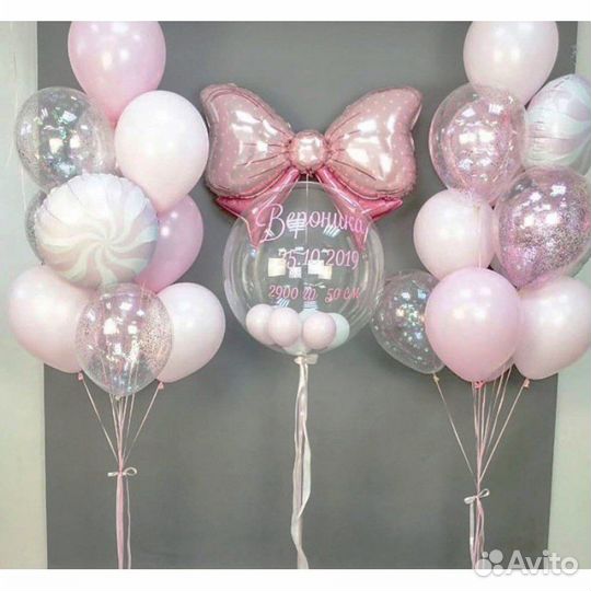 Воздушные шары на выписку из роддома