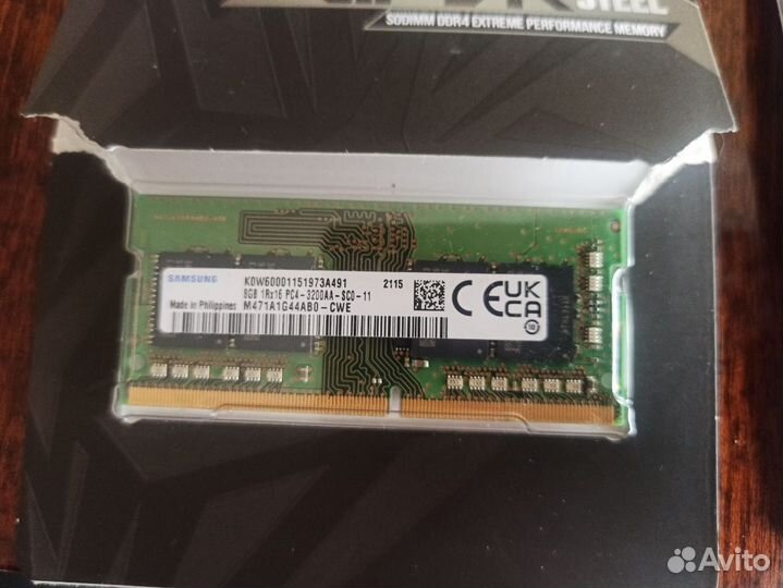 8Gb Samsung M471A1G44AB0-CWE DDR4 3200 sodimm