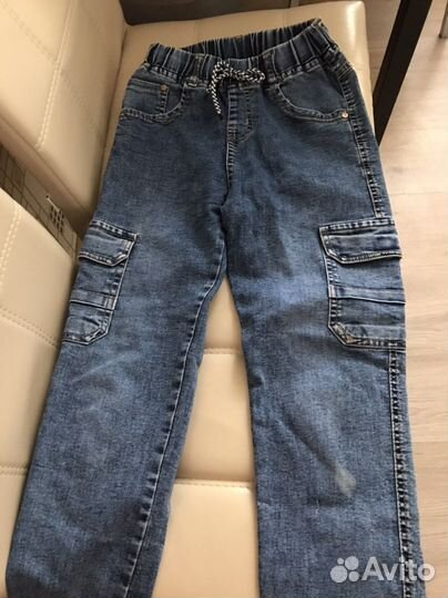Продам джинсовые джоггеры на мальчика