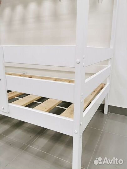 Двухъярусная кровать Домик массив(особая)