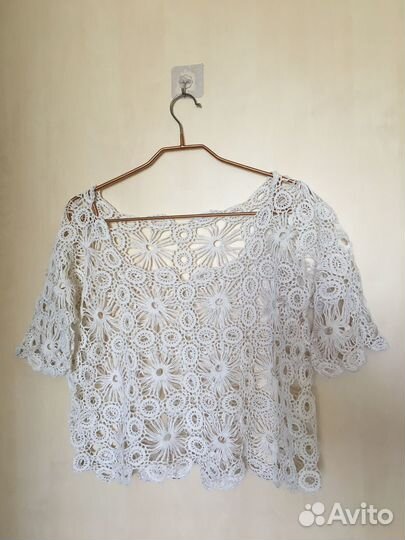 Кружевное болеро хлопковое