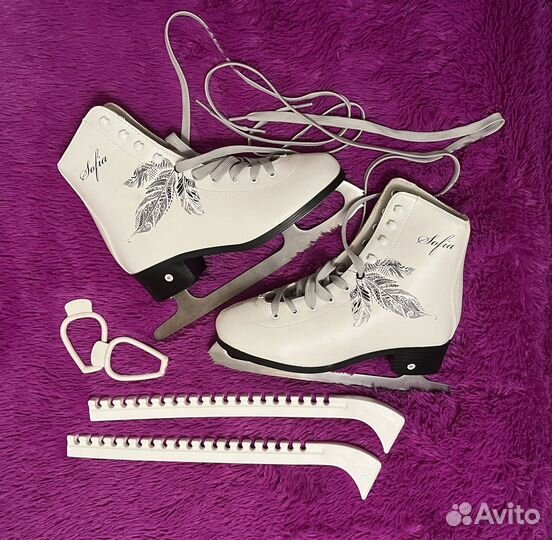 Коньки фигурные Nordway sofia и чехлы для лезвий