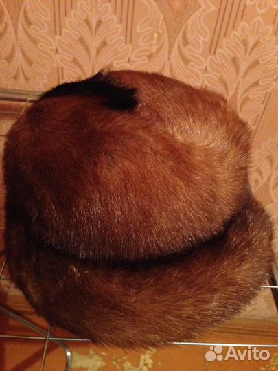 Шапка из меха норки женская