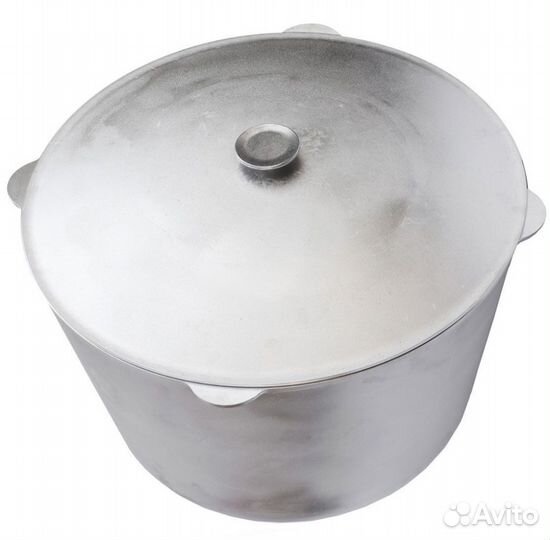 Казан 30л алюминиевый, литой, с крышкой