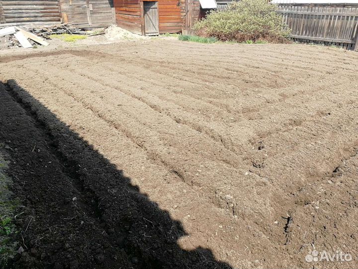 Вспашка мотоблоком