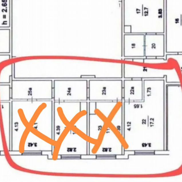 Свободного назначения, 17.2 м²