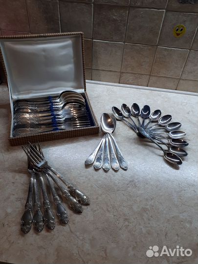 Ложки,вилки. Мельхиор. СССР