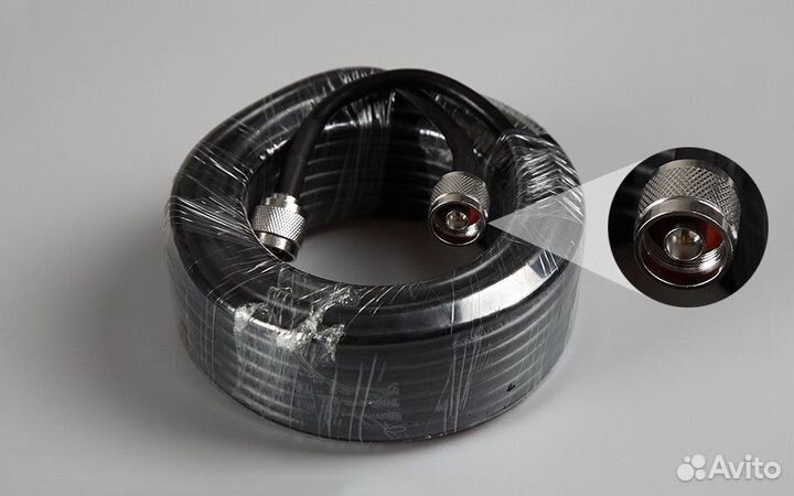 Кабель 11м для усилителя сотовой 50 Ом с разъёмами