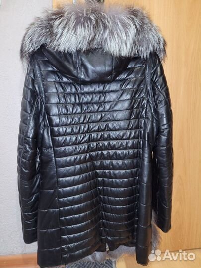 Куртка кожаная женская 46 размер