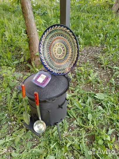 Комплект казан, печь, ляган