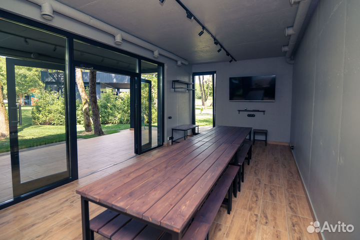 Аренда беседки с бассейном