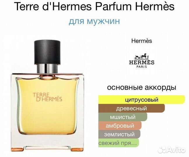 Terre d hermes парфюм мужской духи гермес