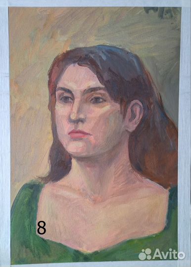 Учебные работы,этюды маслом