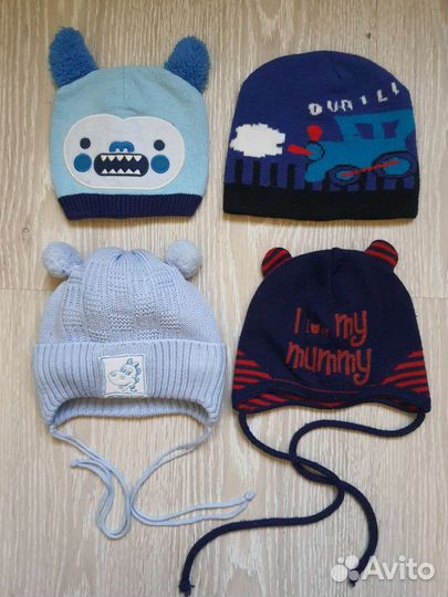 Детские шапочки, чепчики 0-36 мес