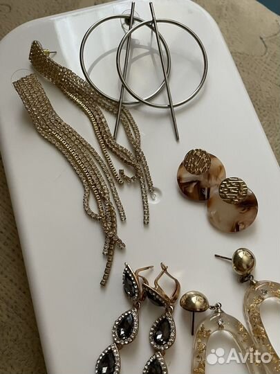 Серьги бижутерия набор