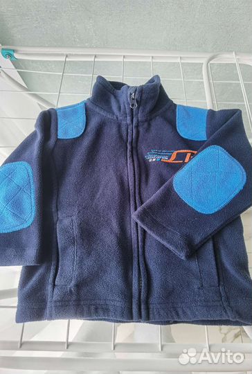 Толстовка детская для мальчика тёплая флис 80 см