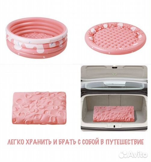 Бассейн детский надувной Пончик